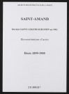 Saint-Amand. Décès 1899-1905 (reconstitutions)
