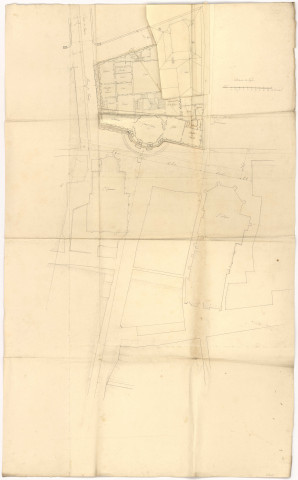 Projet d'un nouvel hôtel de Ville à Chaalons avec place d'armes au devant, prisons quais, 1768.