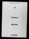 Ay. Naissances 1883-1892