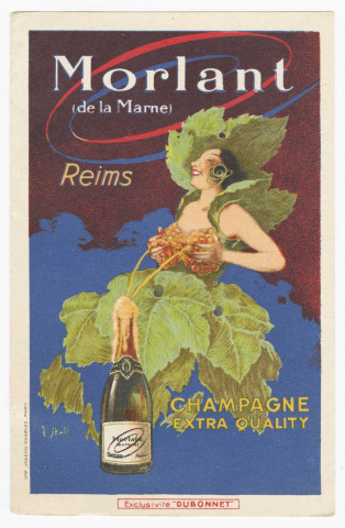 REIMS. Morlant de la Marne. Champagne extra quality / J. Stall. (75 - Paris imp. Joseph-Charles). Sans date 