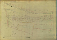 Bazancourt (51043). Section AH échelle 1/1000, plan renouvelé pour 1956, plan régulier (papier armé).