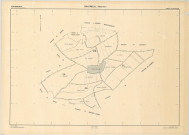 Gratreuil (51280). Tableau d'assemblage échelle 1/5000, plan remembré pour 1968, plan régulier (papier)