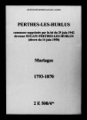 Perthes-lès-Hurlus. Mariages 1793-1870