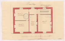 Les Petites Loges, logement de la maréchaussée. Premier étage, 1773.