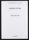 Somme-Yèvre. Décès 1910-1929