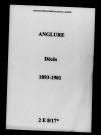 Anglure. Décès 1893-1901
