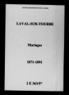 Laval. Mariages 1871-1891