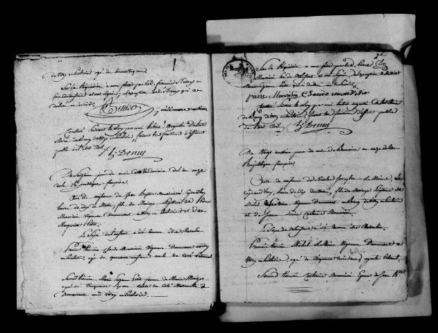 Vitry-en-Perthois. Naissances, mariages, décès an XI-1812