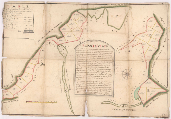 Bois indivis entre la république et la communauté de Cheminon pour l'abbaie de Cheminon n°4, 1754.