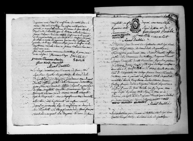 Bétheny. Naissances, mariages, décès 1793-an X