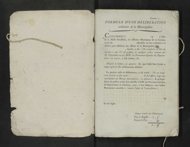 Délibérations municipales.