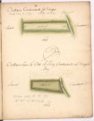 Cayet des plans et figures des prés de l'hotel Dieu de Sainte Manéhould, 1761. Plan n° 12 : Bettans, Bettans sous la Côte Le Roy.