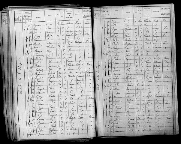 Saint-Quentin-le-Verger. Dénombrement de la population 1901