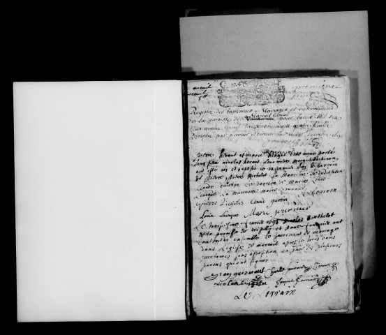 Mareuil-le-Port. Baptêmes, mariages, sépultures 1693-1725