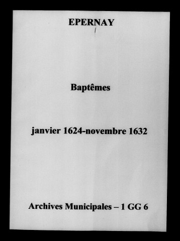 Épernay. Baptêmes 1624-1632