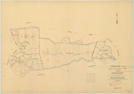 Larzicourt (51316). Section X1 échelle 1/2000, plan remembré pour 1955, plan régulier (papier)