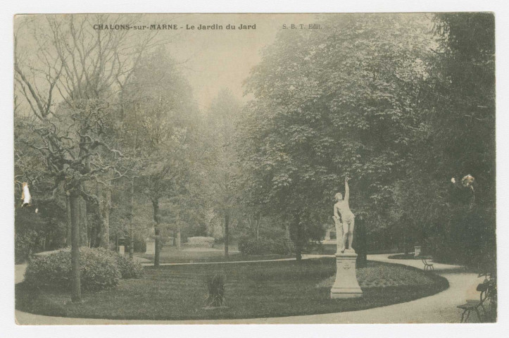 CHALONS-EN-CHAMPAGNE. Le Jardin du Jard.
s.l.S. B. T.1903