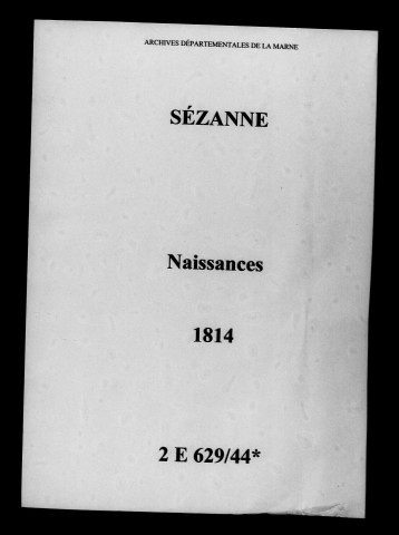 Sézanne. Naissances 1814