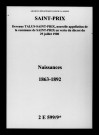 Saint-Prix. Naissances 1863-1892