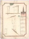 Plan de pièces de vignes à Pouillon (1743), Crion