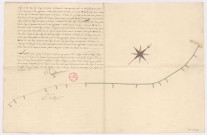 Plan d'arpentage et d'abornement au terroir de Nogent-l'Abbesse (1724), Crion
