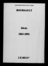 Boursault. Décès 1863-1892