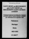 Saint-Remy-en-Bouzemont. Naissances, mariages, décès 1823-1832
