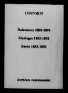 Couvrot. Naissances, mariages, décès 1883-1892
