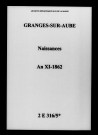 Granges-sur-Aube. Naissances an XI-1862