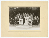 Mariage de Melle Lugnier de Bussy-aux-Bois, photographie de groupe