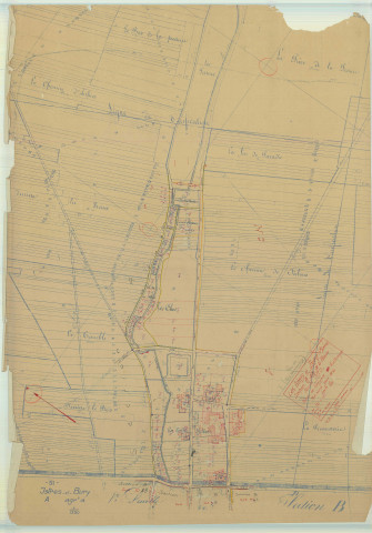 Istres-et-Bury (Les) (51302). Section A2 échelle 1/1250, plan mis à jour pour 01/01/1934, non régulier (papier)