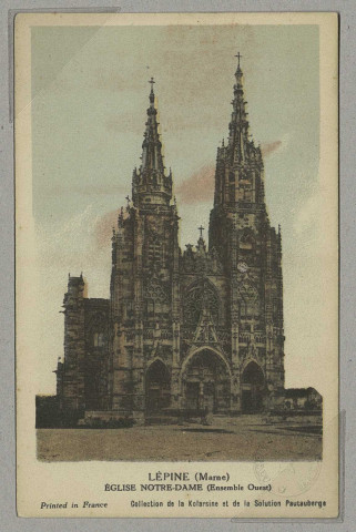 ÉPINE (L'). Église Notre-Dame (Ensemble Ouest).Coll. de la Kolarsine et de la Solution Partauberge