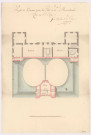 Projet de prisons pour la ville de Ste Menehould. Plan au 1er étage, 1779.