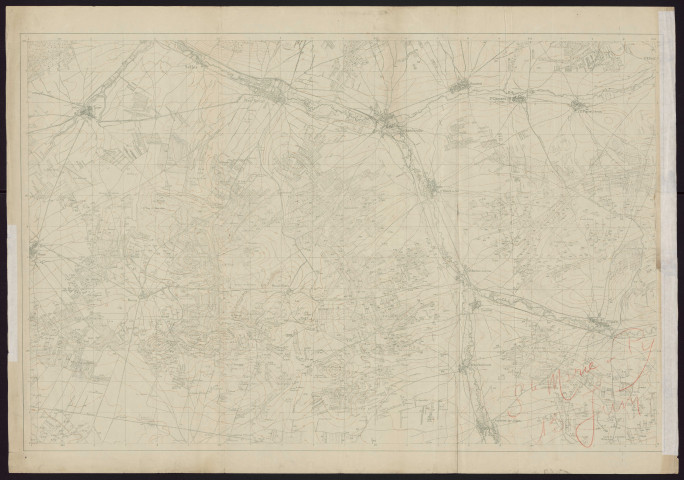 Sainte-Marie-à-Py : 3 Carte générale des objectifs d'artillerie IVe armée. 2e bureau.
Service géographique de l'Armée].1918