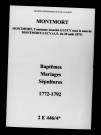 Montmort. Baptêmes, mariages, sépultures 1772-1792