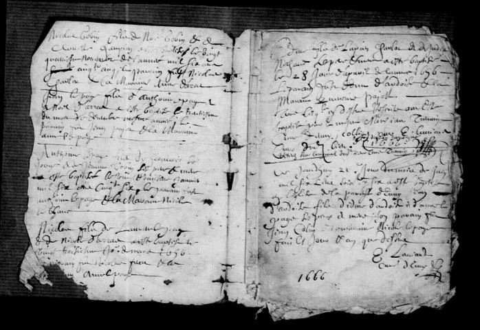 Euvy. Baptêmes, mariages, sépultures 1655-1729