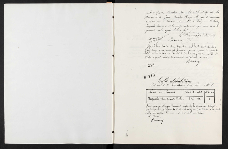 Saint-Quentin-les-Marais. Naissances, mariages, décès 1893-1905 (reconstitutions)