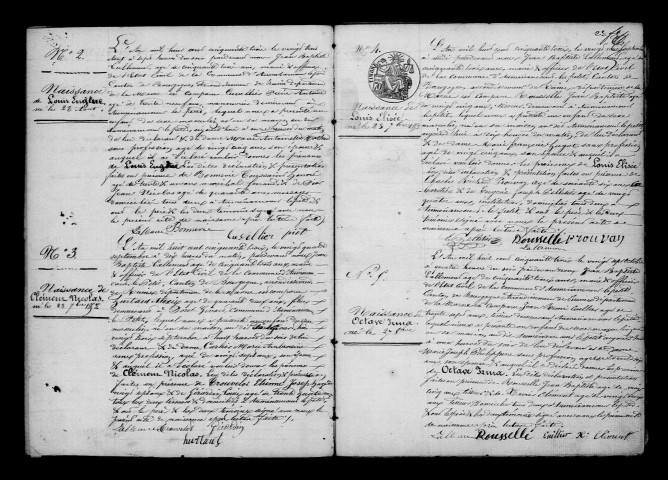 Auménancourt-le-Petit. Naissances, mariages, décès, publications de mariage 1853-1862