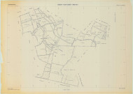 Soizy-aux-Bois (51542). Tableau d'assemblage échelle 1/5000, plan remembré pour 01/01/1986 (papier)