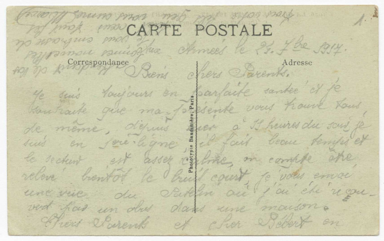 Cartes postales Marcel Langbain (1 Num 14)