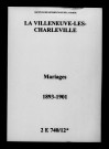 Villeneuve-lès-Charleville (La). Mariages 1893-1901