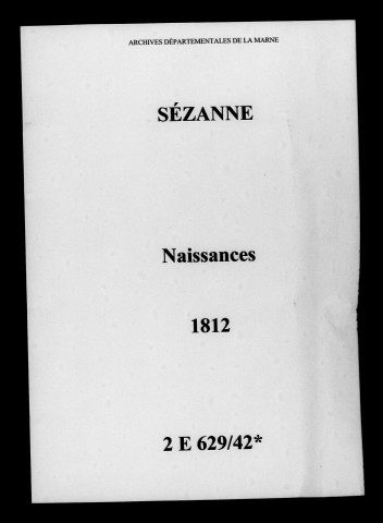 Sézanne. Naissances 1812