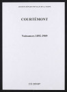 Courtémont. Naissances 1892-1909