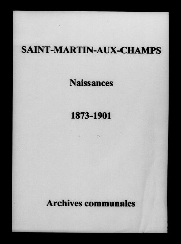 Saint-Martin-aux-Champs. Naissances 1873-1901