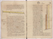 Plan et arpentage du domaine de l'abbatialle de Saint Remi au terroir de Reims : plusieurs pièces de terre au lieudit les Charmilles (1778), Dominique Villain
