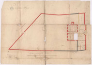 Plan du presbytère d'Avize, 1770.