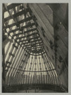 REIMS. Église Saint-Jacques. Charpente du chevet, vue de l'intérieur.