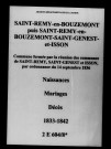 Saint-Remy-en-Bouzemont. Saint-Genest. Isson. Saint-Remy-en-Bouzemont-Saint-Genest-et-Isson. Naissances, mariages, décès 1833-1842