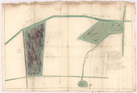 Plan de terres à Valfleury (1748)