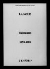 Noue (La). Naissances 1893-1901
